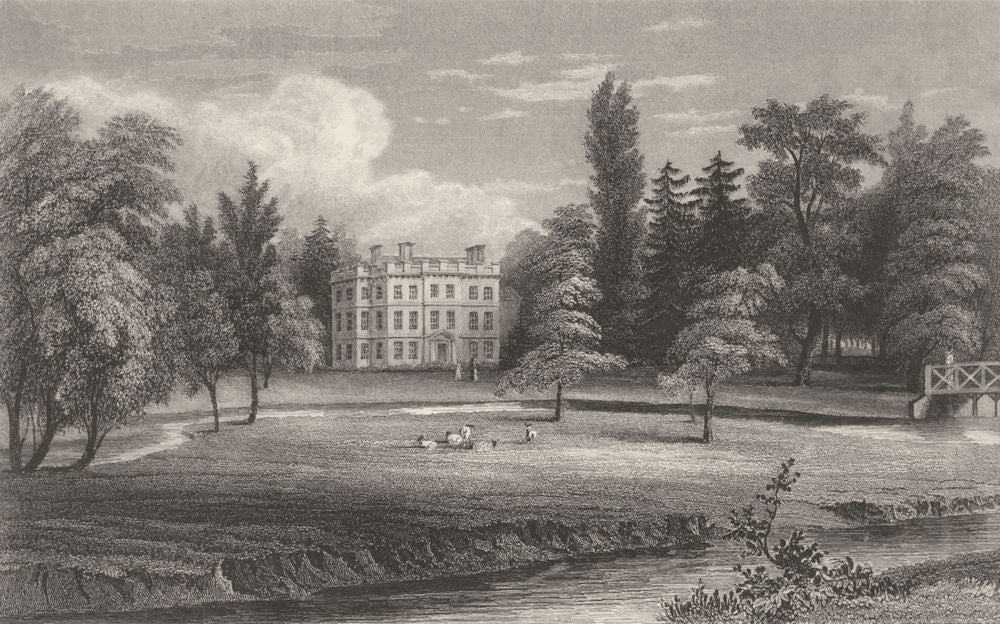 ESSEX. Writtle Lodge. (Bartlett/Wright) 1834 old antique vintage print picture